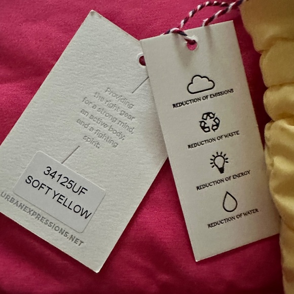 Urban Fit by Urban Expressions Quilted Puffer Bag Soft Yellow - Picture 3 of 6